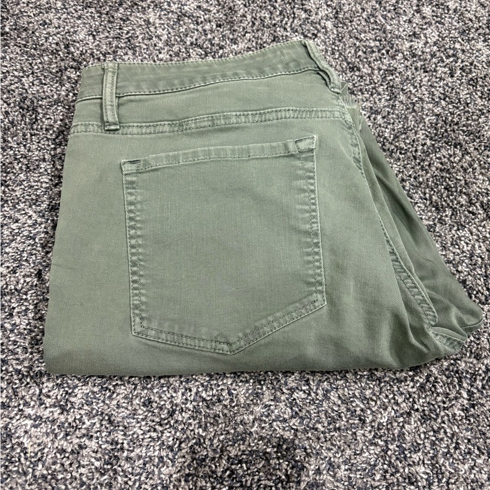 LOFT Curvy Skinny Olive Jeans